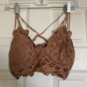 Wishlist Lace Bralette in Tan